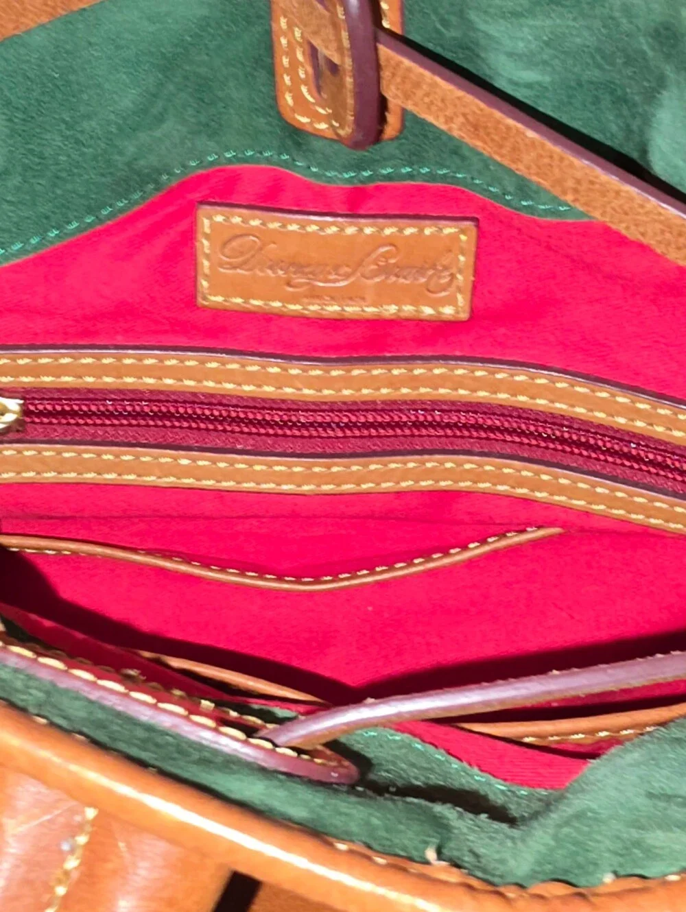 Dooney & Bourke Florentine Leather Buckley Bag ~ Natural Color *EUC - Picture 3 of 7